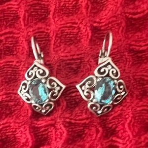 Aqua Alcazar earrings